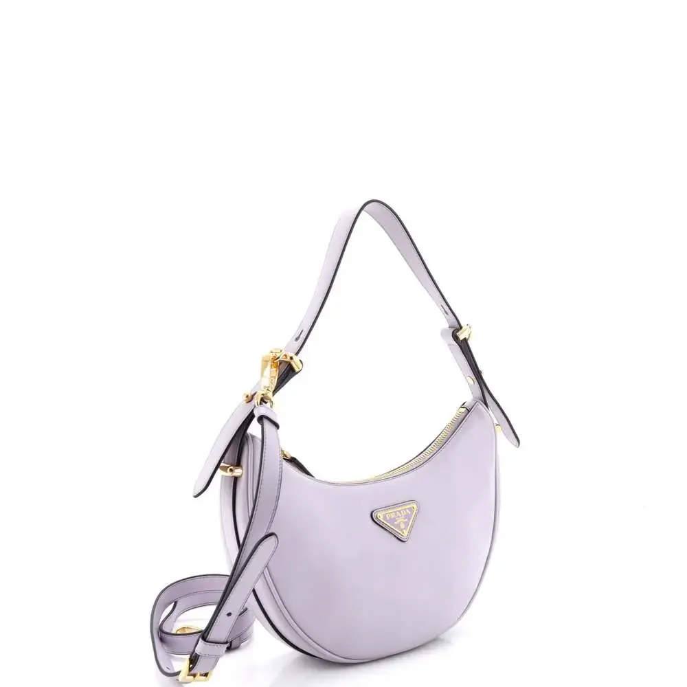 Prada Arque Half Moon Hobo Leather #248375P22B - Picture 2 of 6